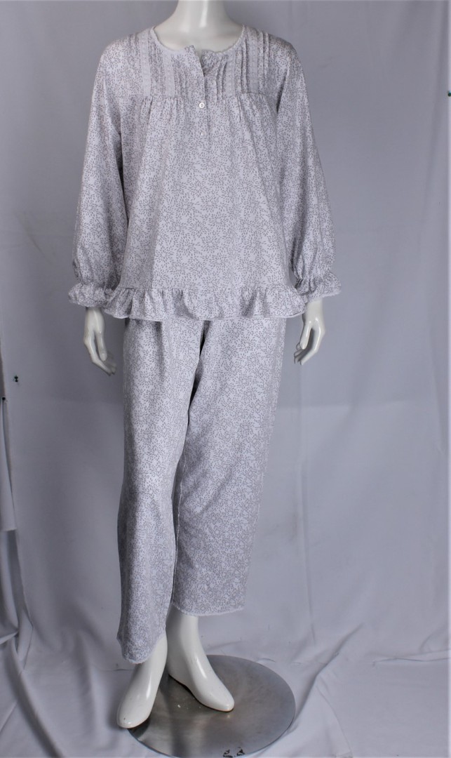 Cotton jersey  winter pyjamas  starburst grey  Style :AL/ND-461GRY image 0